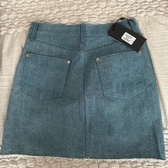 NWT Rag & Bone denim mini skirt duo tone - Picture 2 of 6
